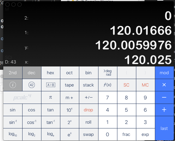 pcalc round